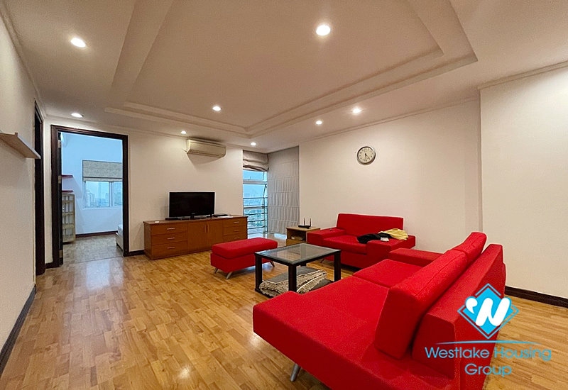 Fully furnished 3 bedroom apartment for rent on high floor, large balcony with a lot of facilities around the area